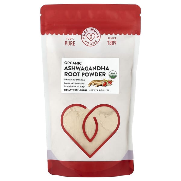 Organic Ashwagandha Root Powder, 8 oz (227 g)