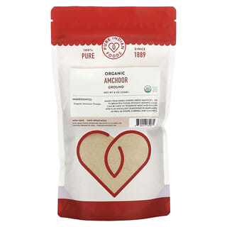 Pure Indian Foods, Organiczny Amchoor, mielony, 226 g