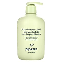 Pipette, Baby Shampoo + Wash, Fragrance Free, 12 fl oz (354 ml) (Discontinued Item) 