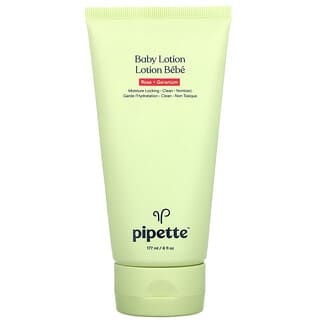 Pipette, Lotion pour bébés, Rose + Géranium, 177 ml