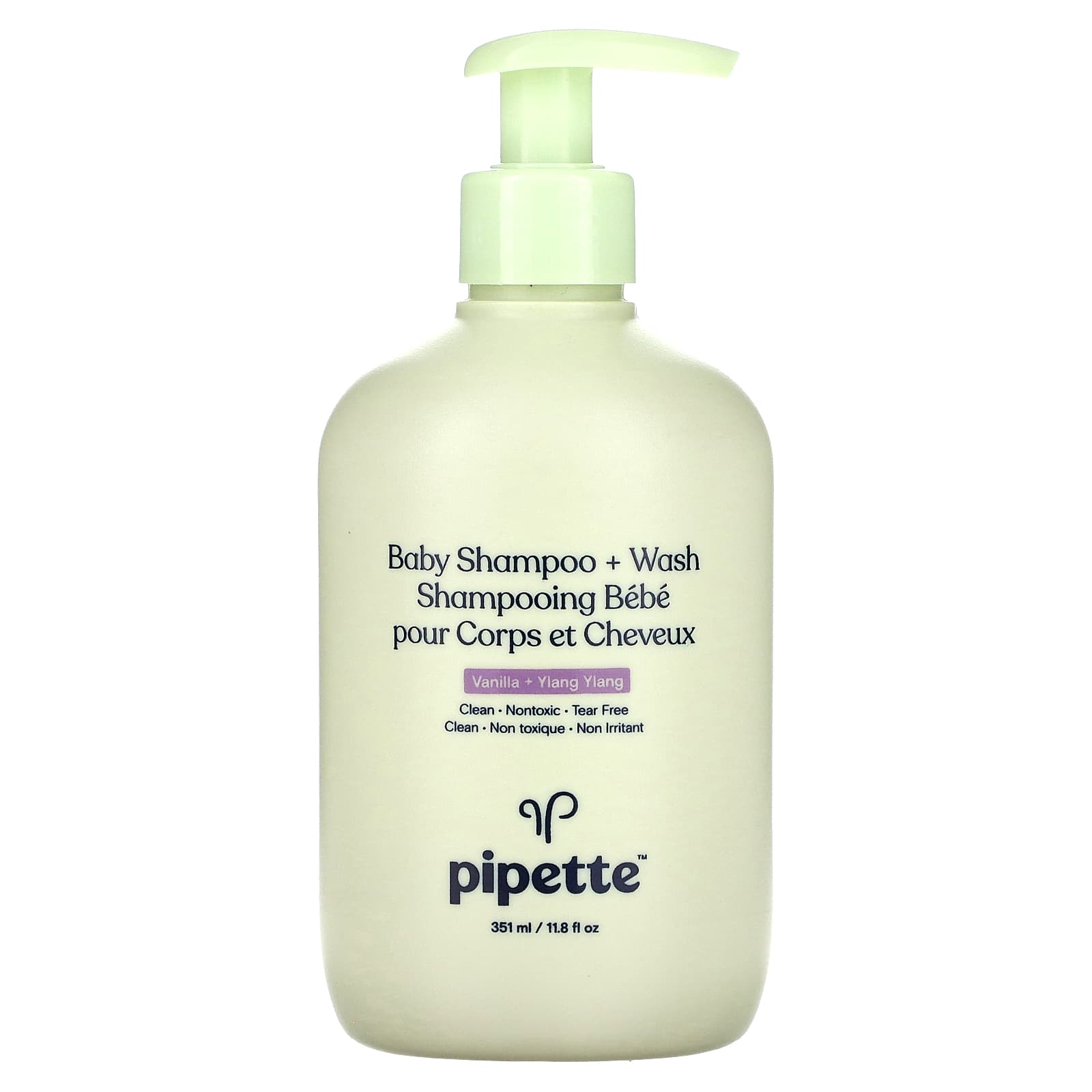 Pipette, Baby Shampoo + Wash, Vanilla + Ylang Ylang, 11.8 fl oz (351 ml)
