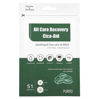 Purito, All Care Recovery Cica-Aid，51 片