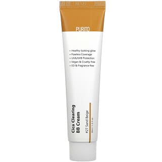 Purito, Cica Clearing BB 霜，SPF 38/ PA +++，27 号沙米色，1.0 液量盎司（30 毫升）