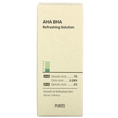 Purito‏, תמיסה מרעננת עם AHA BHA, ללא בישום, 100 מ"ל (3.38 אונקיות נוזל) (פריט שאינו נמכר עוד באתר) 