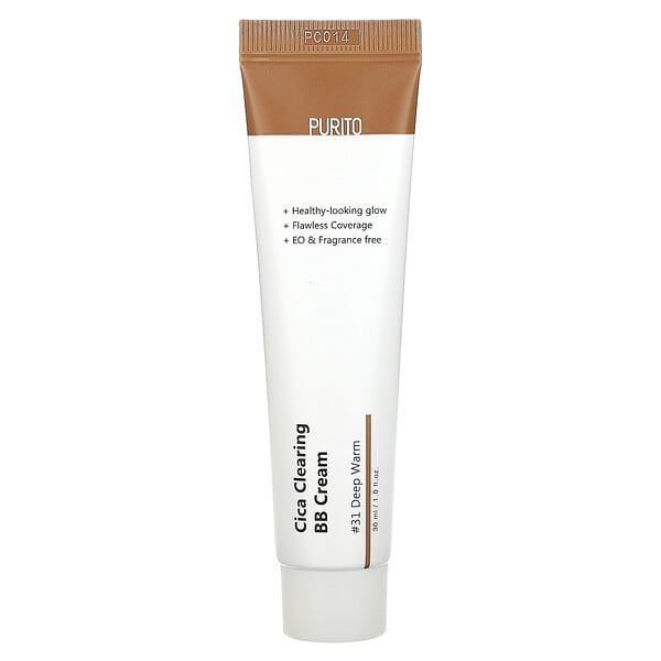 Purito, Cica Clearing BB Cream, 31 Deep Warm, 1 fl oz (30 ml)