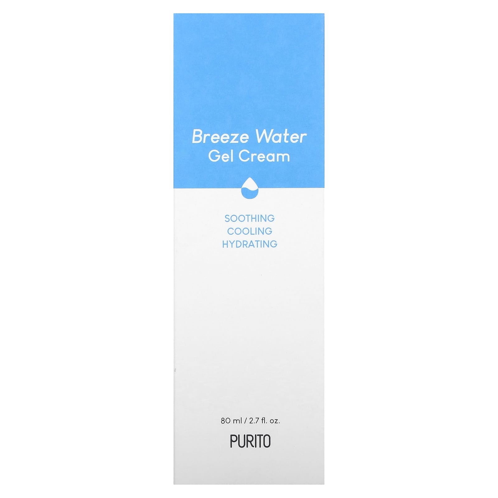 Purito, Breeze Water Gel Cream, 2.7 fl oz (80 ml)