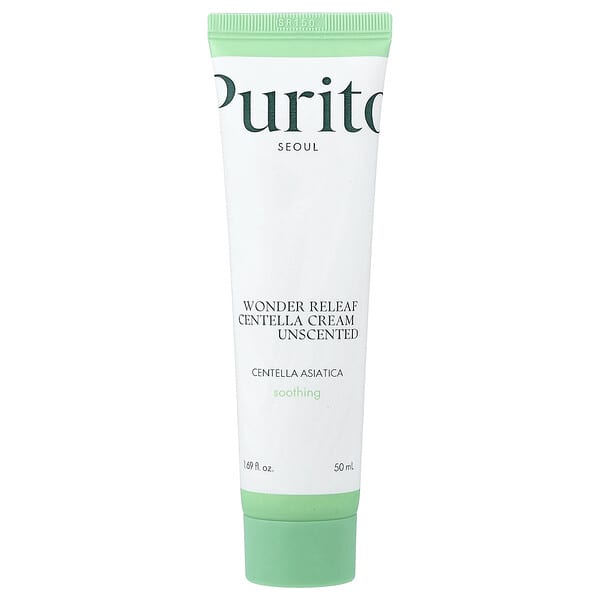 Purito, 원더 릴리프 병풀 크림, 무향, 50ml(1.69fl oz)
