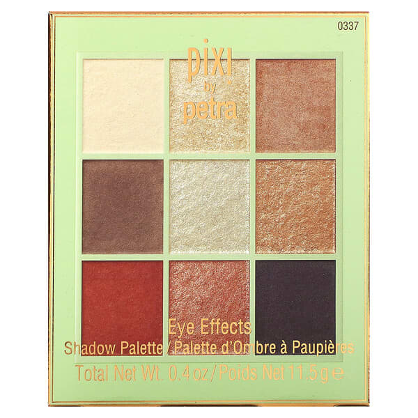 Pixi Beauty, Eye Effects, 섀도 팔레트, 0337 헤이즐넛 헤이즈, 11.5g(0.4oz)