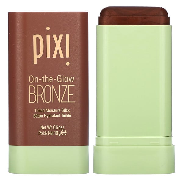 Pixi Beauty, 온더글로우 브론즈, 틴티드 모이스처 스틱, 비치 글로우, 19g(0.6oz)