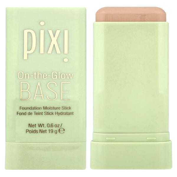 Pixi Beauty, 온-더-글로우 베이스, 파운데이션 모이스처 스틱, 바닐라, 19g(0.6oz)