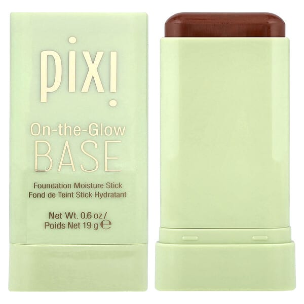 Pixi Beauty, 온-더-글로우 베이스, 파운데이션 모이스처 스틱, 코코아, 19g(0.6oz)