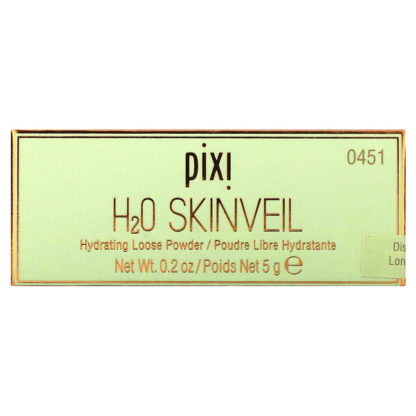 Pixi Beauty, H2O 스킨베일, 하이드레이팅 루스 파우더, 0451 트랜스루센트, 5g(0.2oz)