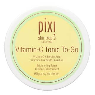 Pixi Beauty, Skintreats, Tónico con vitamina C para llevar, 60 almohadillas