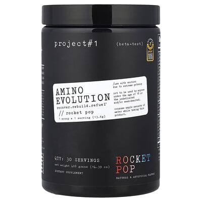Project 1 Nutrition, Amino Evolution, Rocket Pop, 14.39 oz (408 g)