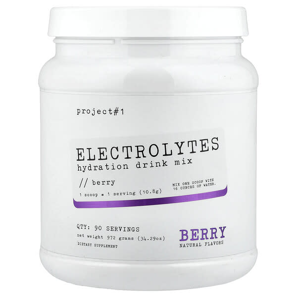 Electrolytes, Hydration Drink Mix, Berry, 34.29 oz (972 g)