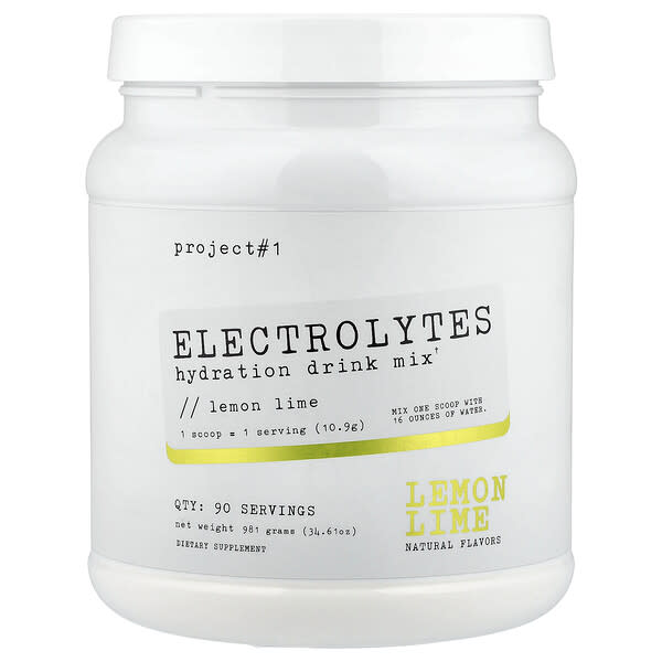 Electrolytes, Hydration Drink Mix, Lemon Lime, 34.61 oz (981 g)