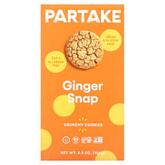 Partake, Crunchy Cookies, Ginger Snap, 156 g (5,5 oz.)