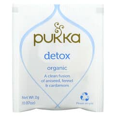 Pukka Herbs, Organic Herbal Tea, Detox, Caffeine Free, 20 Sachets, 1.41 oz (40 g)
