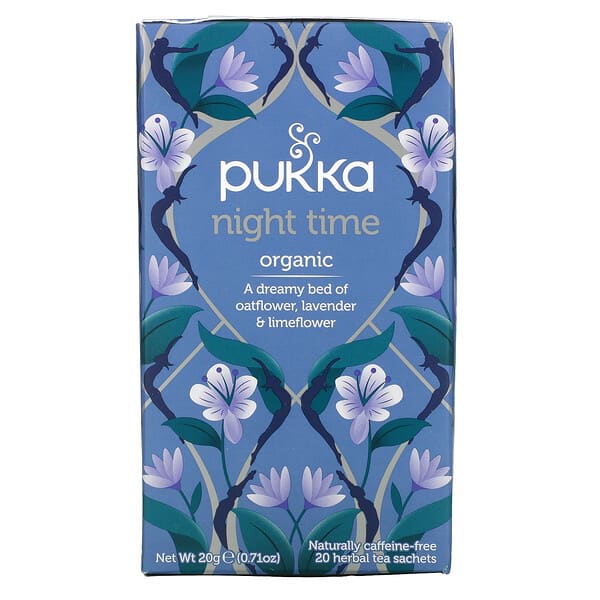 Pukka Herbs, Night Time Tea, 20 Herbal Tea Sachets 0.03 oz (1 g)