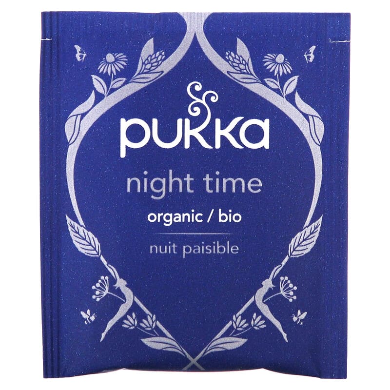  Pukka Herbal Teas Night Time Organic Oat Flower Lavender and  Lime Flower Tea, 20g 20 Count : Grocery & Gourmet Food