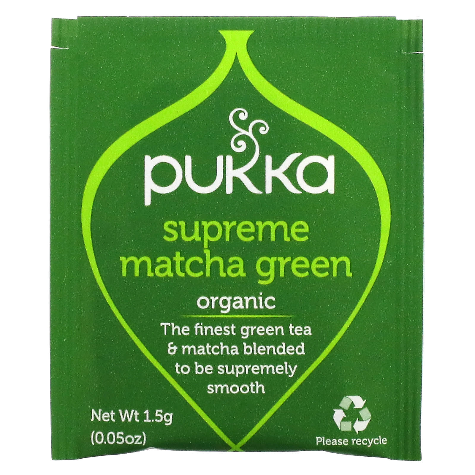 Pukka Herbs Organic Green Tea Supreme Matcha Green 20 Sachets 0 05 
