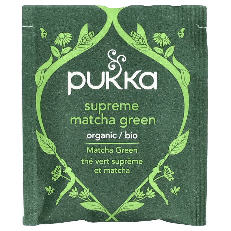 オーガニック グリーンティー、スプリーム抹茶グリーン、20袋、30g