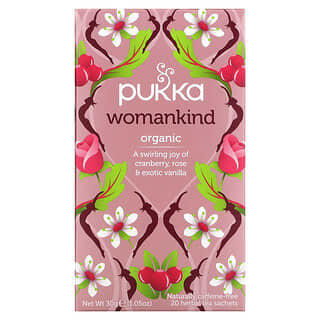 Pukka Herbs, Organic Herbal Tea, Womankind, Caffeine Free, 20 Herbal Tea Sachets, 0.05 oz (1.5 g)