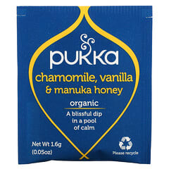 Pukka Herbs, 有机草本茶，洋甘菊、香草和麦卢卡蜂蜜，无因，20 小包，每包 0.05 盎司（1.6 克）