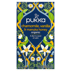 Pukka Herbs, 有机草本茶，洋甘菊、香草和麦卢卡蜂蜜，无因，20 小包，每包 0.05 盎司（1.6 克）