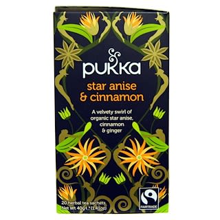 Pukka Herbs, Star Anise & Cinnamon Herbal Tea, 20 Tea Sachets
