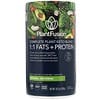 Mélange keto à base de plantes complètes, 1:1 Graisses + protéines, Naturel - Sans stévia, 290 g