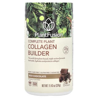 PlantFusion, Complete Plant Collagen Builder, Chocolate Intenso, 324 g (11,43 oz)