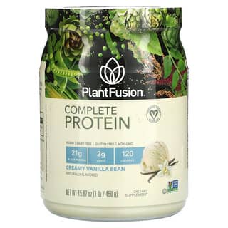 PlantFusion, 컴플리트 프로틴, 크리미 바닐라 빈, 450g(1lb)