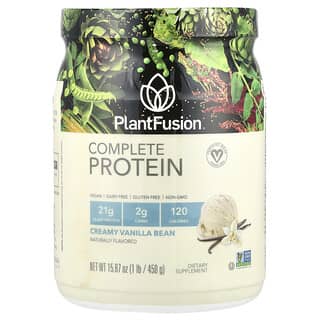 PlantFusion, Complete Protein, сливочные стручки ванили, 450 г (15,87 унции)