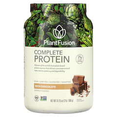 PlantFusion, Protéines complètes, Chocolat riche, 900 g
