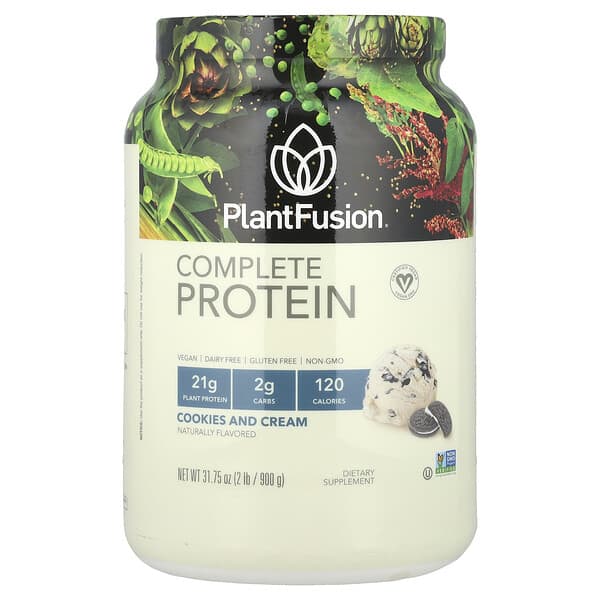 PlantFusion Complete Protein, Cookies and Cream, 2 lb (900 g)