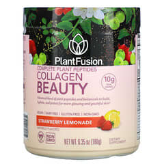 بلانت فيوجن‏, بيبتيدات نباتية كاملة، Collagen Beauty، بالفراولة والليمون، 6.35 أونصة (180 جم)
