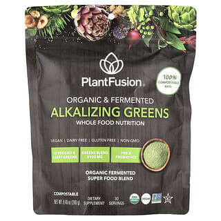 PlantFusion, Organik ve Fermente Alkali Yeşillikler, 8,46 oz (240 g)
