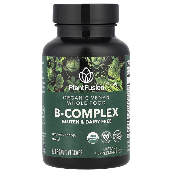 Organic Vegan B-Complex, 30 Organic VegCaps