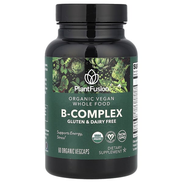 Organic Vegan B-Complex, 60 Organic VegCaps