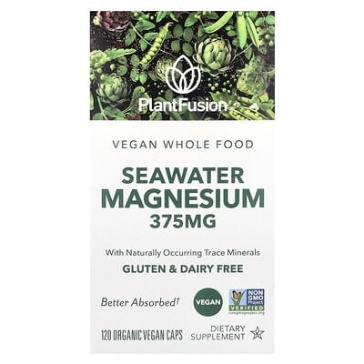 PlantFusion, Magnesium from Sea Water, 120 Organic Vegan Capsules