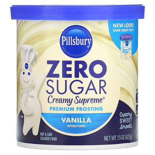 Pillsbury, Zéro sucre, glaçage premium, vanille, 425 g