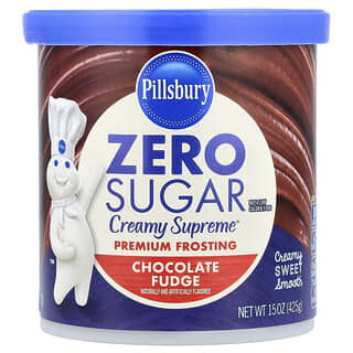 Pillsbury, Zero Sugar, Premium Frosting, Chocolate Fudge, 15 oz (425 g)