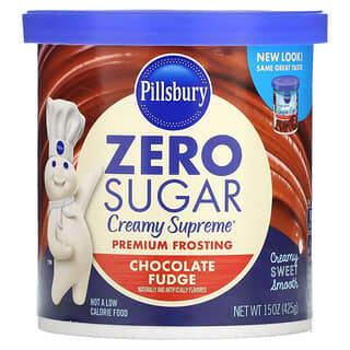 Pillsbury, Zero Sugar, Premium Frosting, Chocolate Fudge, 15 oz (425 g)