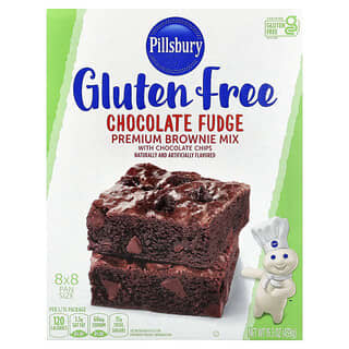 Pillsbury, Chocolate Fudge Premium Brownie Mix with Chocolate Chips, Gluten Free, 15.5 oz (439 g)