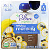 Mighty Morning, Fruit & Whole Grain Snack, Tots, Banana, Blueberry, Oat, Quinoa, 4 Pouches, 3.17 oz (90 g) Each
