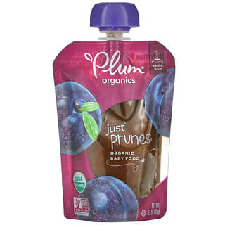 Plum Organics, Organic Baby Food, 4 Mons & Up, Just Prunes, 3.5 oz (99 g)