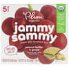 Jammy Sammy, Mantequilla de maní y uva, 5 barras, 29 g (1,02 oz) cada una