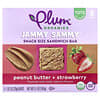 Plum Organics, Jammy Sammy®, 스낵 사이즈 샌드위치 바, 15개월 이상, 땅콩 버터 + 딸기, 바 5개, 각 29g(1.02oz)