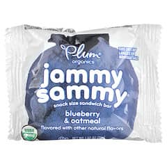 Plum Organics, Jammy Sammy, Snack Size Sandwich Bar, 15 Months & Up, Blueberry & Oatmeal, 5 Bars, 1.02 oz (29 g) Each
